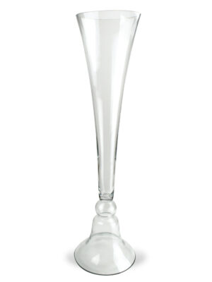 Clear Round Glass Trumpet