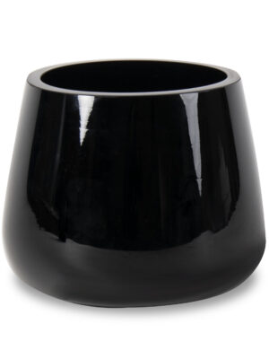 Clear Glass Round Bottom Tapered Vase
