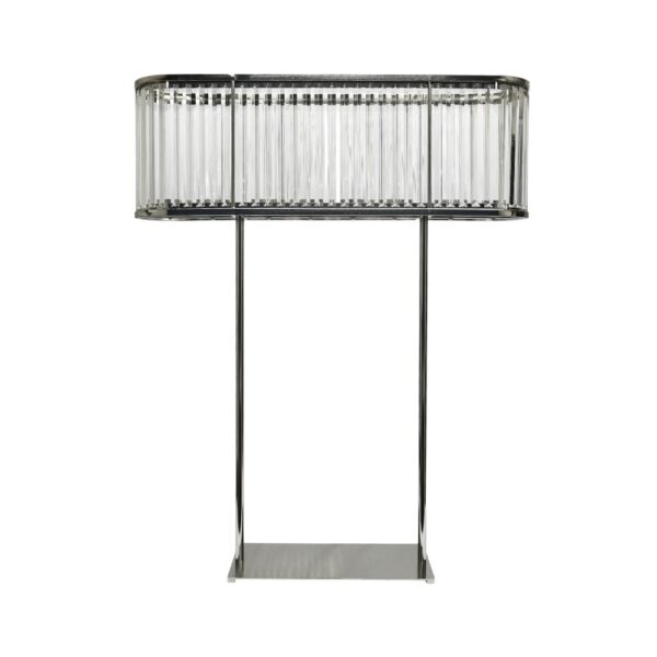 Oval Multi Crystal Candleholder Stand