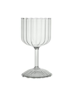 Stemmed Ribbed Candle Holder