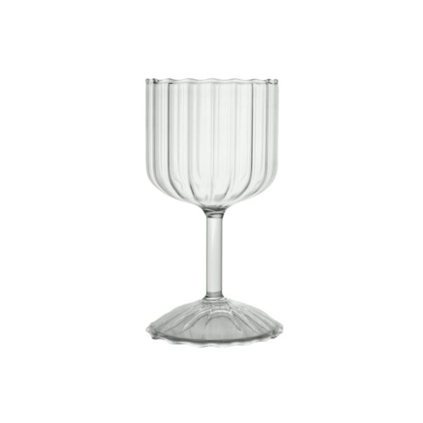 Stemmed Ribbed Candle Holder