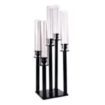 Black Square Crystal Table Candelabra