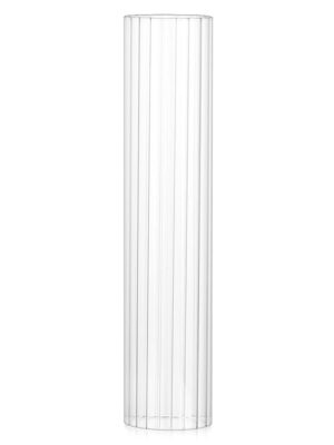 Ribbed Glass Hurricane