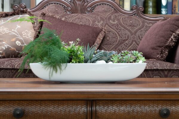 Black Fiberstone Planter