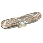 Oval Multi Crystal Candleholder Stand