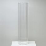 Ribbed Glass Hurricane