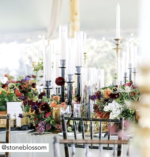 Black Square Crystal Table Candelabra