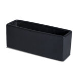 Black Ceramic Rectangle Vase