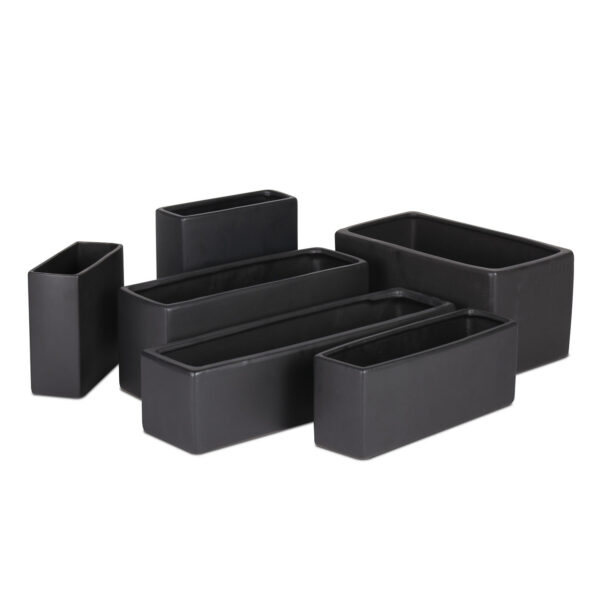 Black Ceramic Rectangle