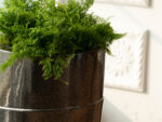 Black Fiberstone Cocoon Planter