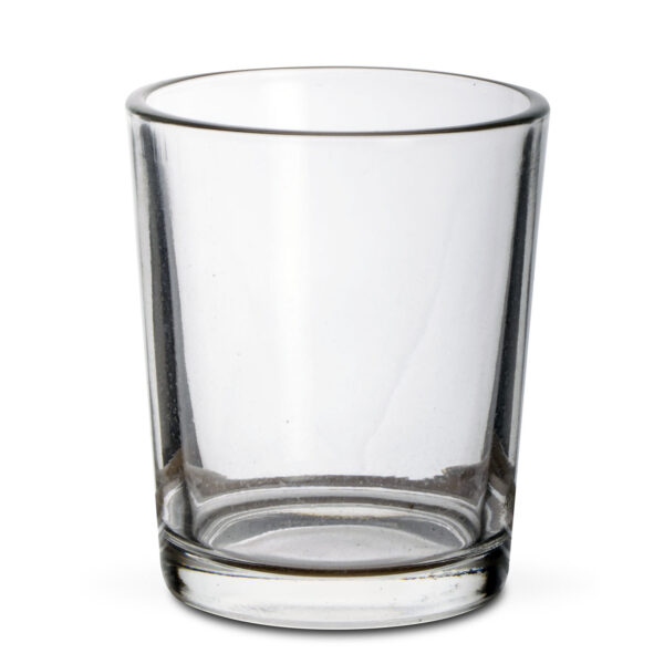 Clear Glass Round Empty Votive Holder