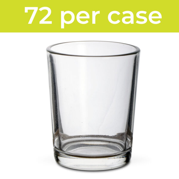 Clear Glass Round Empty Votive Holder