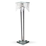 Black Glass Square Stand