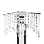 Black Glass Square Stand