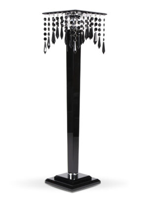 Black Glass Square Stand