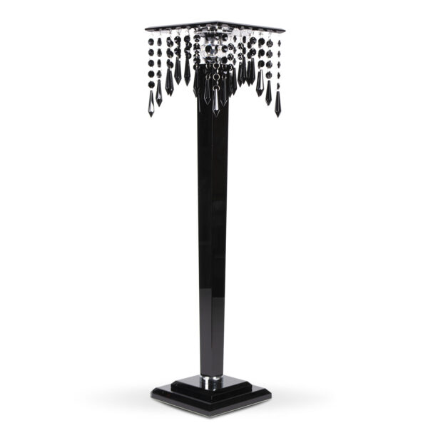 Black Glass Square Stand