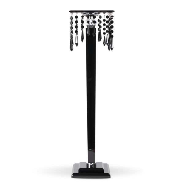 Black Glass Square Stand