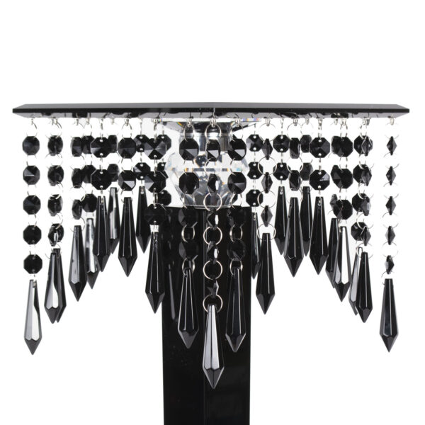 Black Glass Square Stand