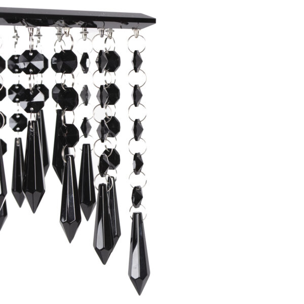 Black Glass Square Stand